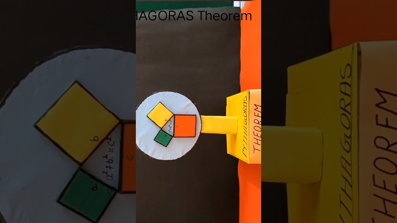 Master the Pythagoras Theorem in 3D! 📐 | School Project & Viral Short