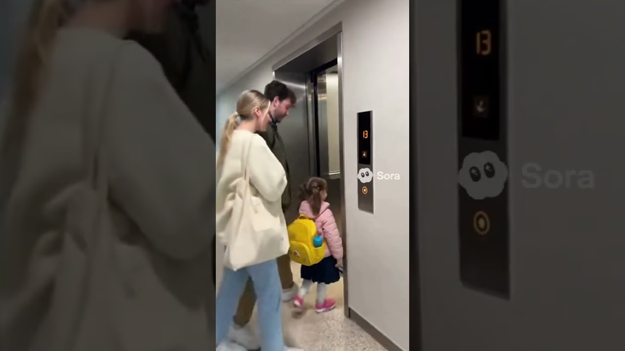 Dad Almost Missed the Elevator — Korean Elevators Save the Day! 🇰🇷😂