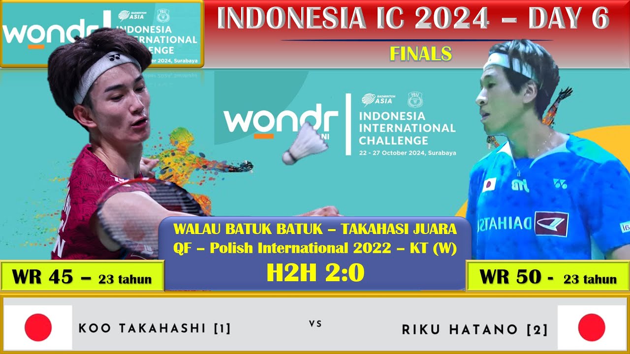 Koo Takahashi vs Riku Hatano at Japan MS Finals 🇮🇩
