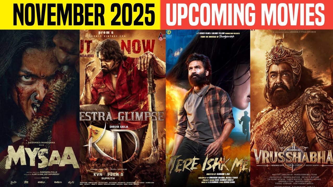 10 Upcoming BIGGEST Movies Release November 2025 Hindi | Upcoming South & Bollywood Movies List