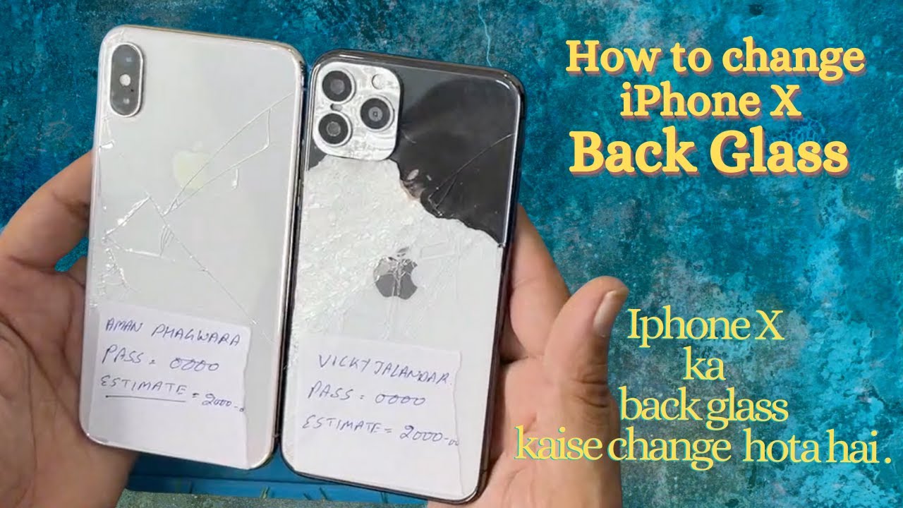 iPhone X Back Glass replacement Manually. (For those who can't afford Laser Machine.)