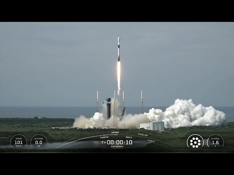 Blastoff! SpaceX launches two powerful communications satellites, nails landing