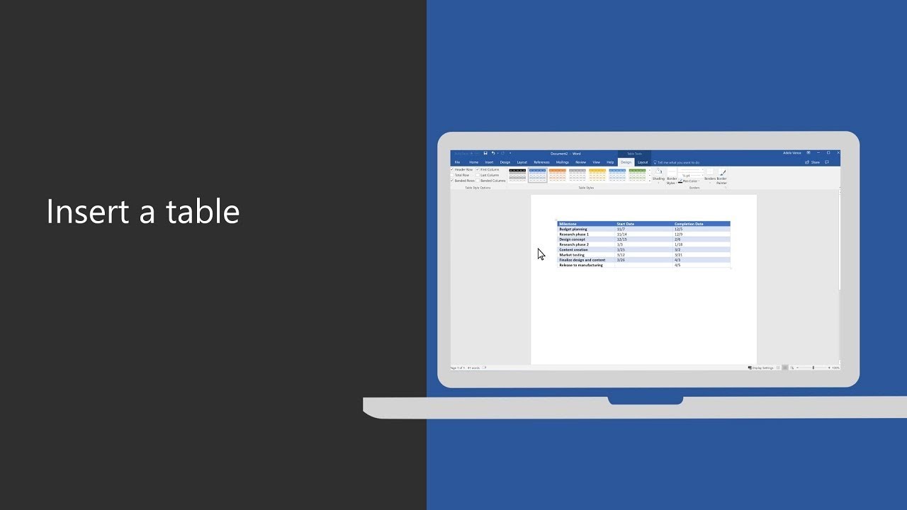 Insert and Draw Tables in Word 📝
