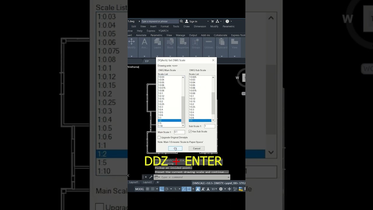 Create Precise Dimensions in AutoCAD Using YQArch Plugin with DDZ Command 🏗️