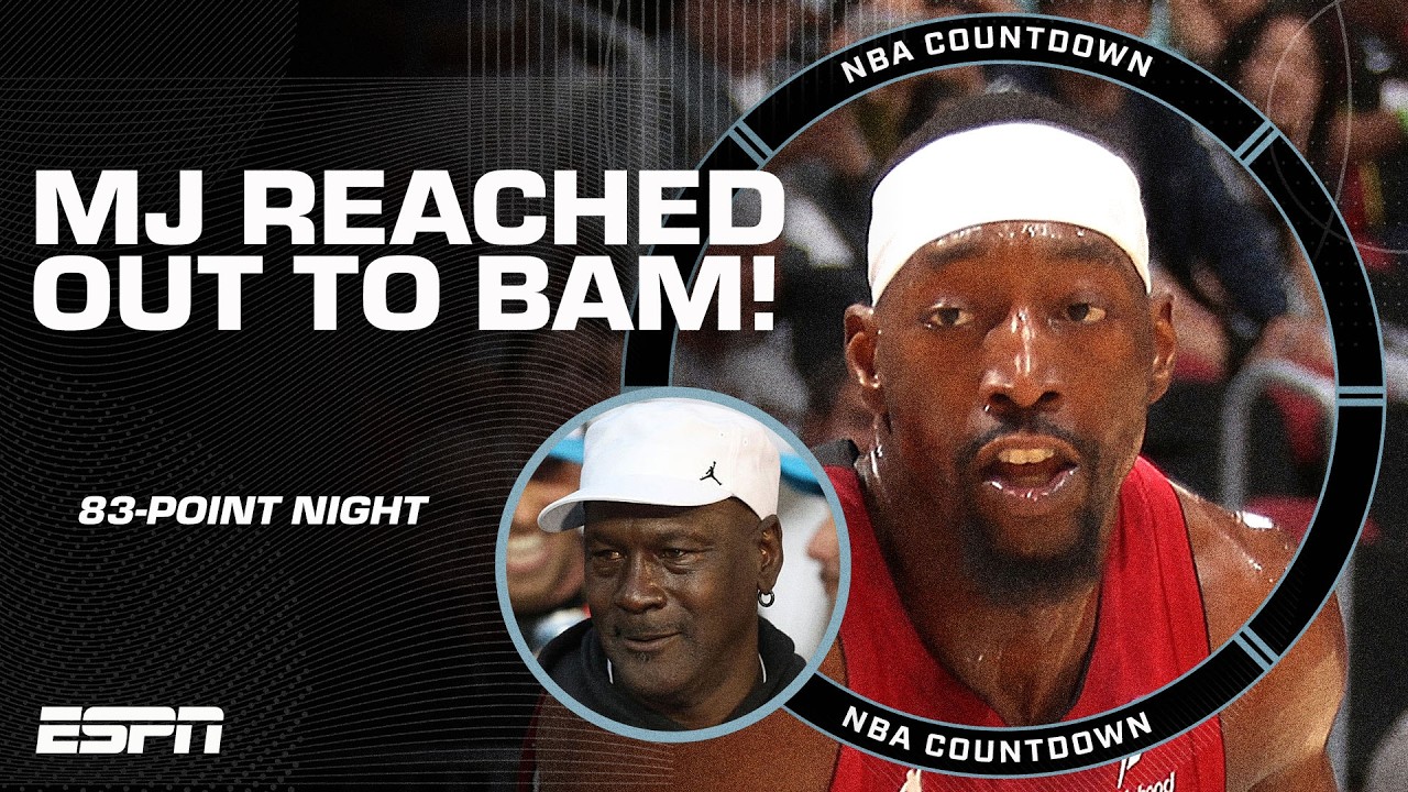 Michael Jordan congratulated Bam Adebayo on his 83-PT night π€― | NBA Countdown