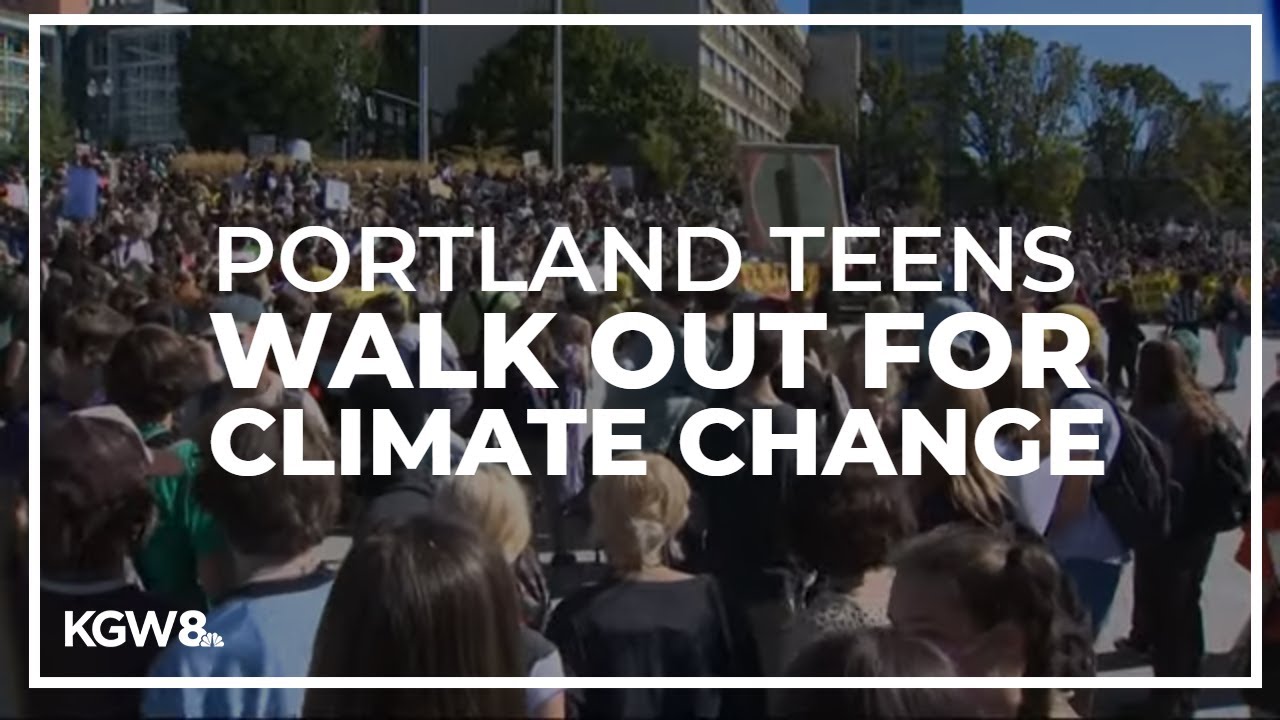 Portland Teens Walk Out to Demand Climate Action 🌍