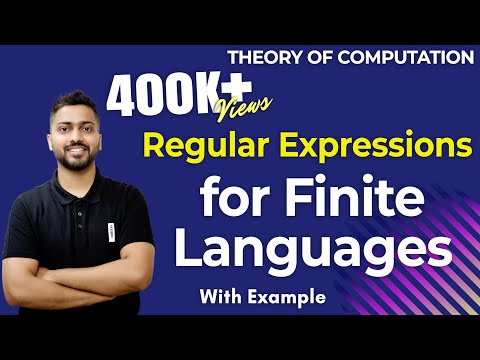 Lec-28: Regular Expressions for Finite Languages Example 1 | TOC