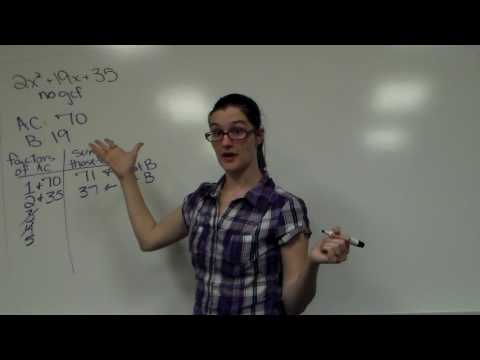 Factoring AC Method