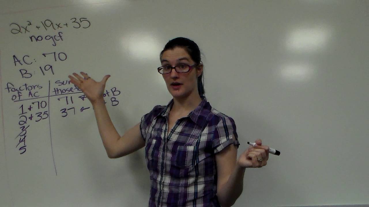 Factoring AC Method for Trinomials đź§®