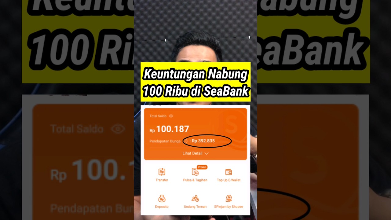Cara Mudah Menabung 100 Ribu di SeaBank 💰 #Shorts
