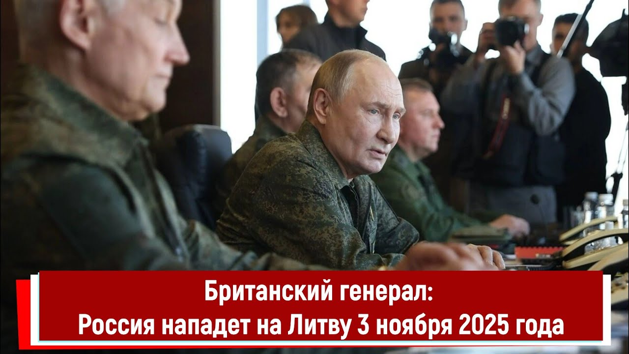 Британский генерал предсказывает крупномасштабное нападение России на Литву 3 ноября 2025 года ⚠️