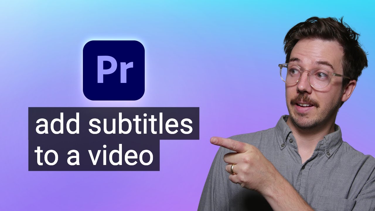 Add Subtitles to Videos in Premiere Pro 🎬