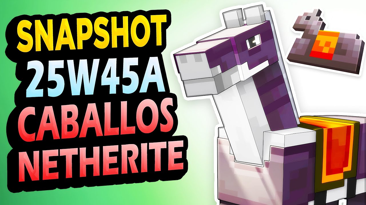 NETHERITE Horses Arrive in Minecraft Snapshot 25W45A - Version 1.21.11