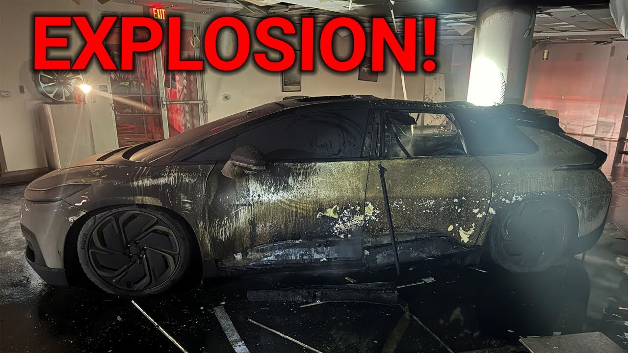 Faraday Future HQ Fire and Explosion 🔥