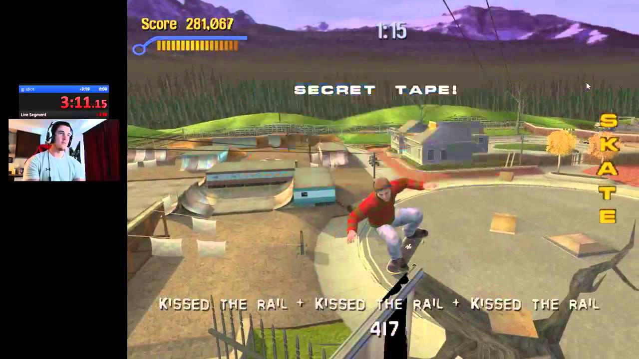 [WR] THPS3 100% All Goals / Golds Speedrun (8:39) by Fayte