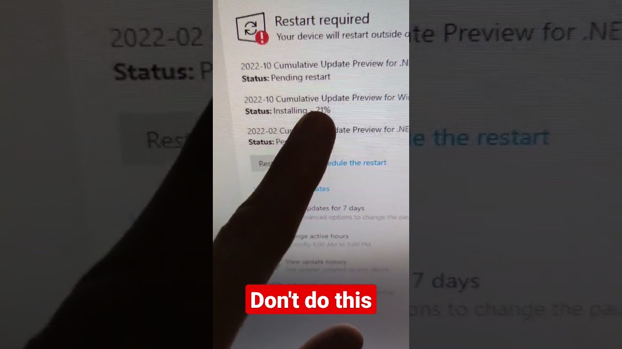Don't do this with Windows updates or it will take longer 🤦‍♂️