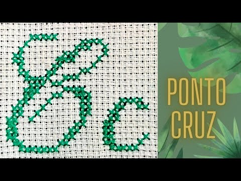 Letra C em Ponto Cruz: Maiúscula e Minúscula ✨