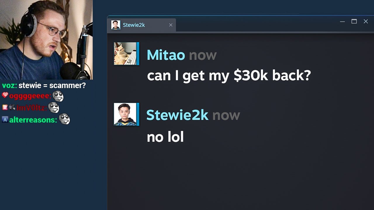 Stewie2k Accused of $35K CS2 Skim: Interview Inside