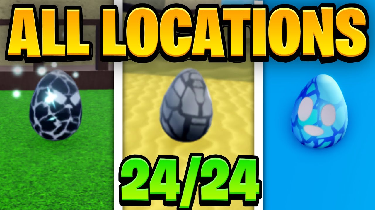 24 Egg Locations in Roblox Blox Fruits Easter 2026 🥚