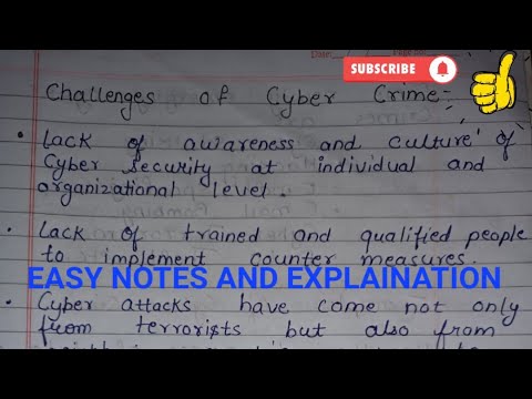 Challenges of cybercrime | Lecture 2 | RGPV