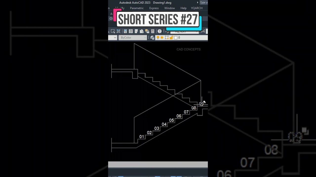 Auto Number Staircases in AutoCAD 🏢 | CAD Efficiency Tips