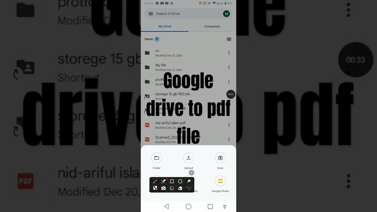 Converting Images to PDF Files Using Google Drive