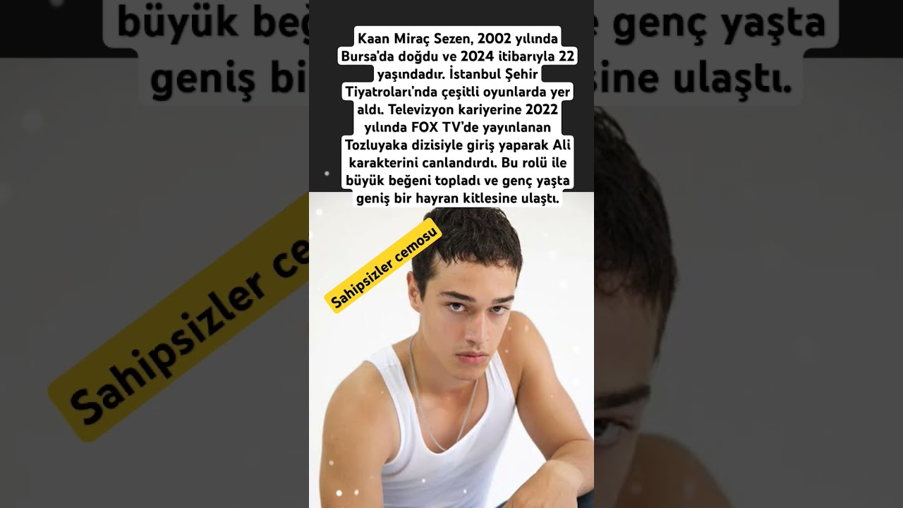 Sahipsizler Cemo Kimdir? Kaan Miraç Sezen Biyografi ve Dizileri