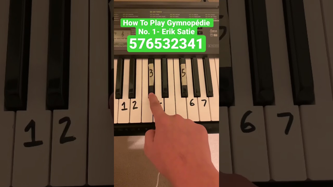 Learn to Play Gymnopédie No. 1 🎹 - Erik Satie