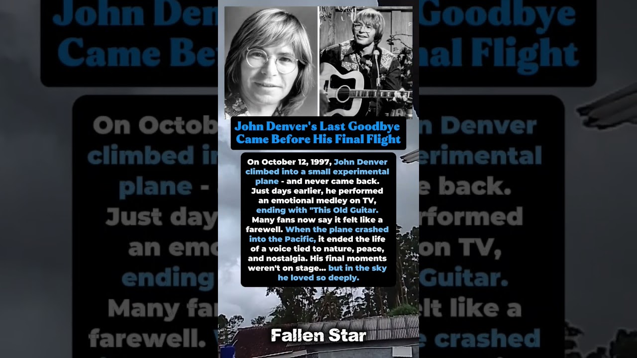 John Denver's Final Goodbye Before His Last Flight ✈️