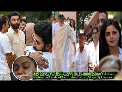 Sad News for Bollywood as Salman Khan's Sister Nafisa in Ciritcal Condition after Stage 4 Cancer?