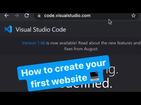 How to create your first website💻 #coding #website #webdev #code #shorts #html