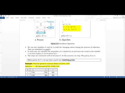 2 1 Mathematics of Cryptography Integer Arithmetic