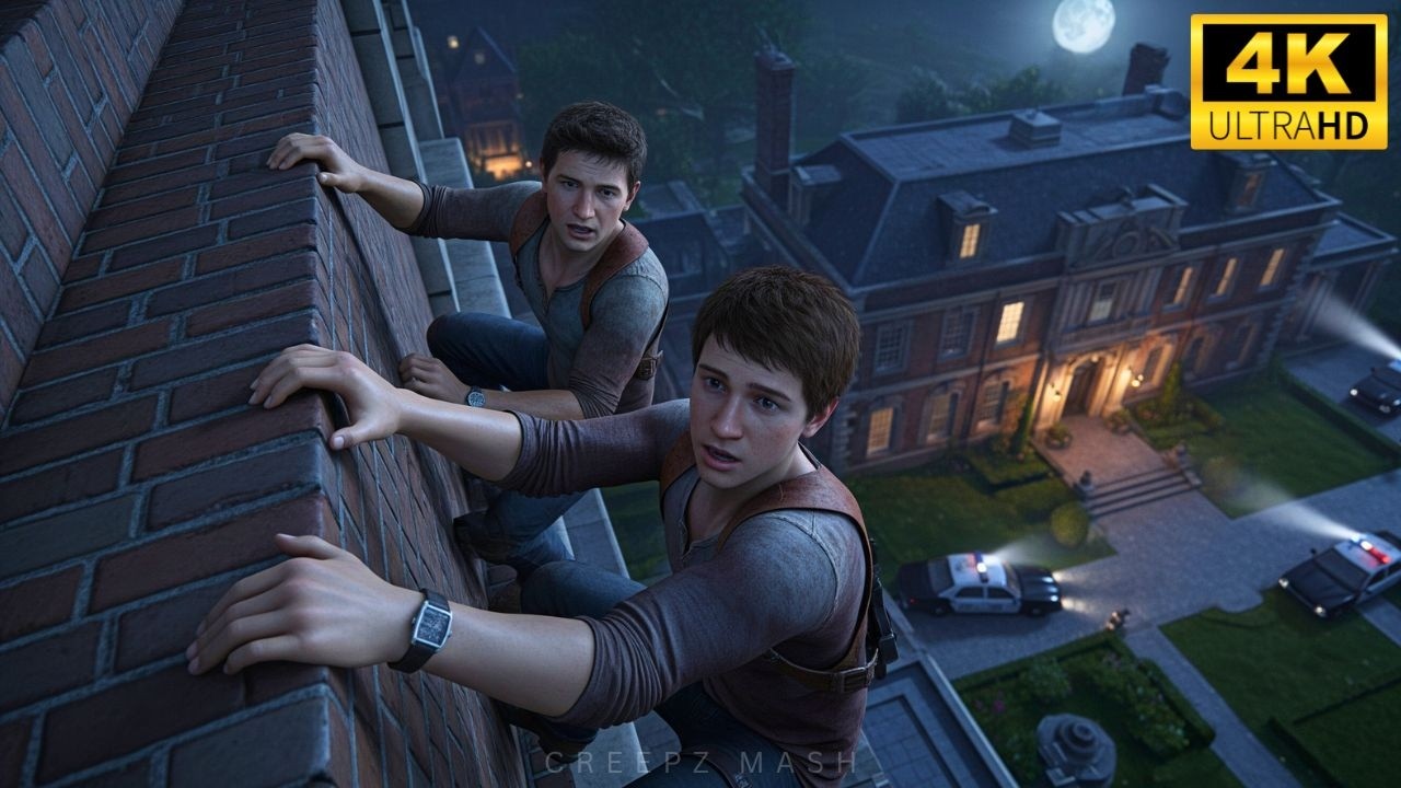 Grandma’s Mansion Parkour Escape – Uncharted 4 [4K60FPS]