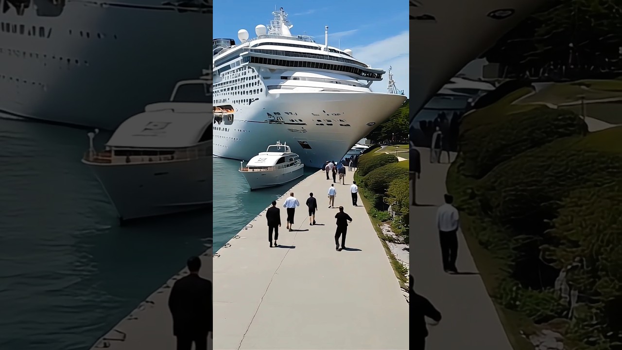 Dramatic AI-Generated Simulation: Cruise Ship Loses Control During Docking 🚢