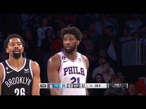 INSANE GAME! Philadelphia 76ers vs Brooklyn Nets Final Minutes ! 2022-23 NBA Playoffs