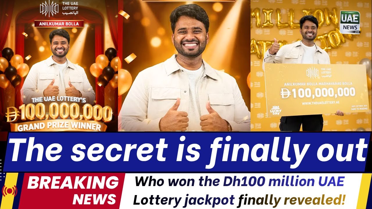 Dh100 UAE's Dh100 Million Lottery Jackpot Winner Revealed! 🎉