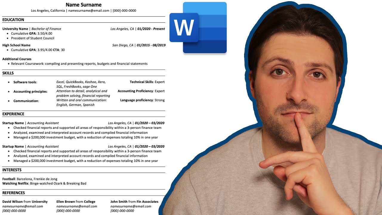 Student Resume Guide with Microsoft Word