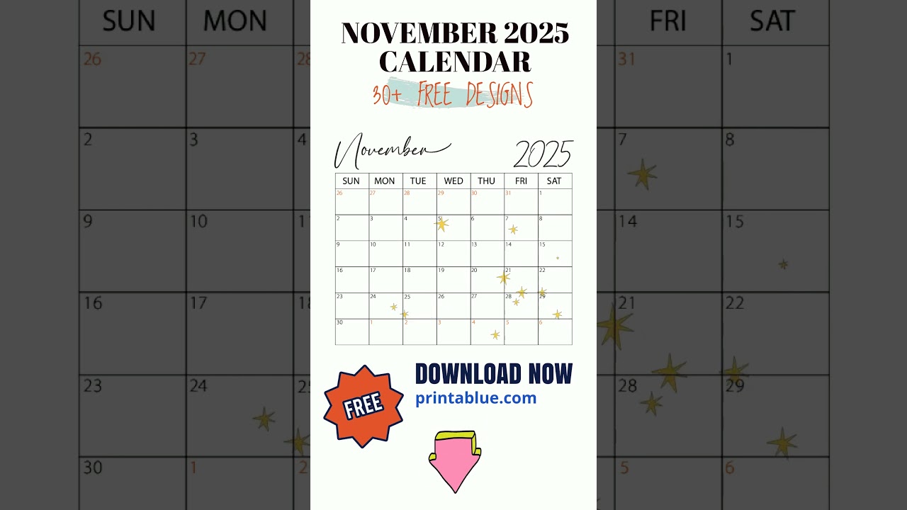 Download Your Free November 2025 Calendar 📅