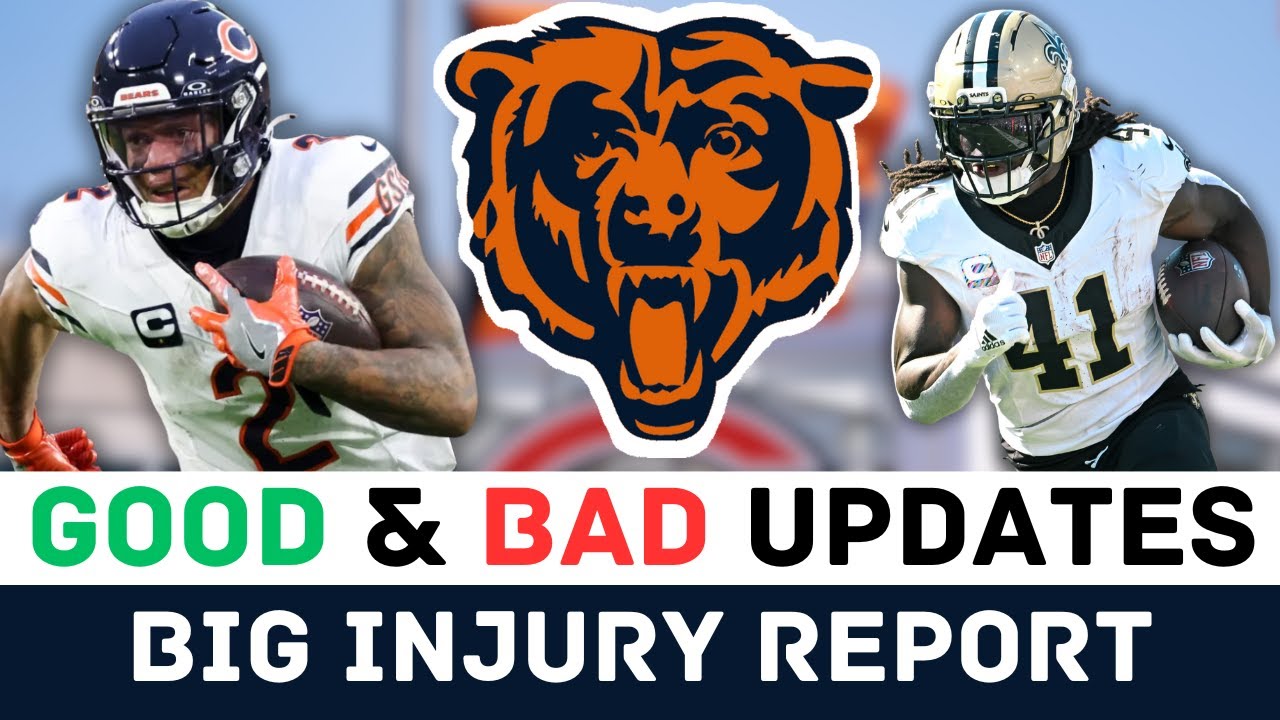 Chicago Bears Injury Update: DJ Moore & Austin Booker in Good Shape, Saints' Key Players Out 🏈