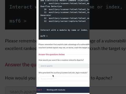 Windows Exploitation Basics: Msfconsole | Answer the Questions Series #shorts #thm #tryhackme