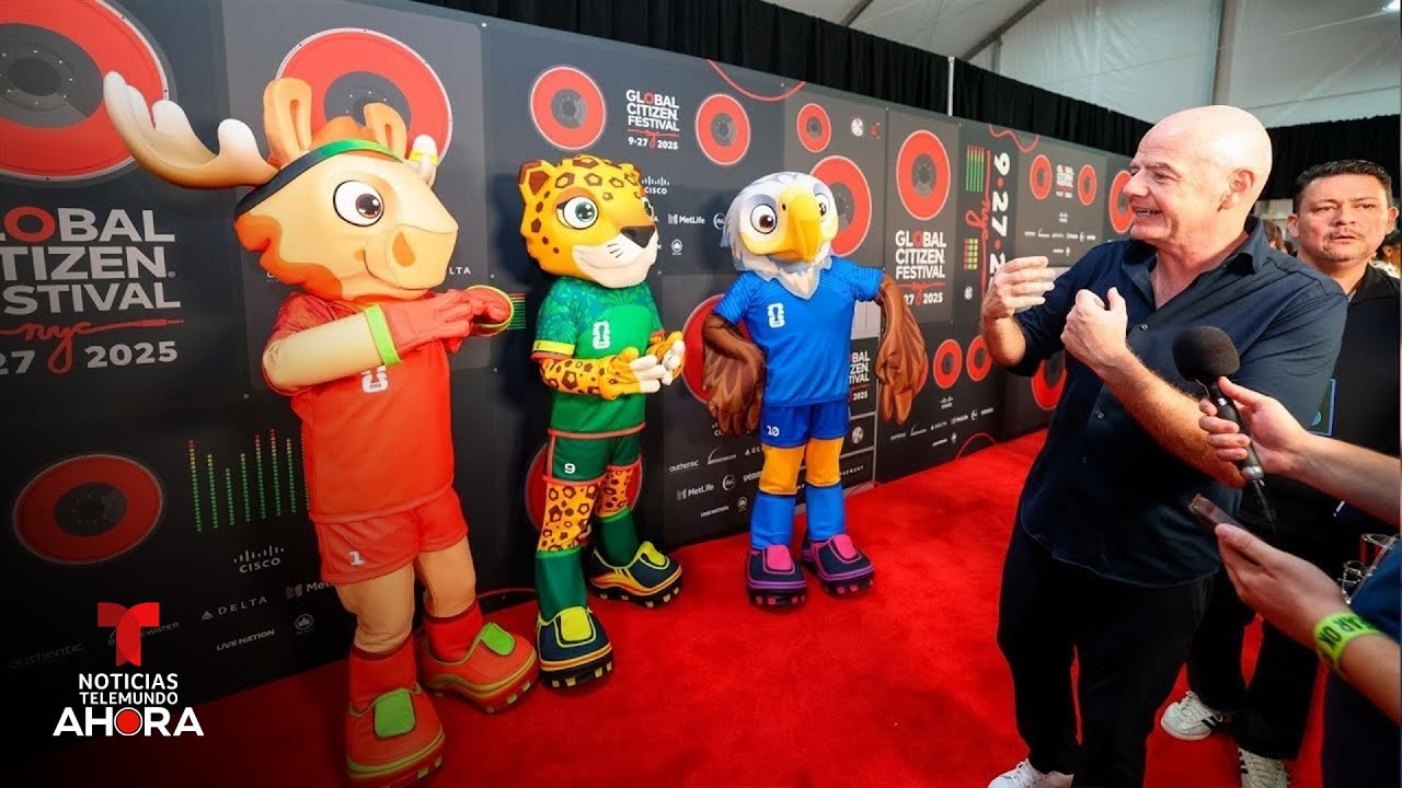 Las mascotas del Mundial se presentan en el Festival Ciudadanos del Mundo | Noticias Telemundo