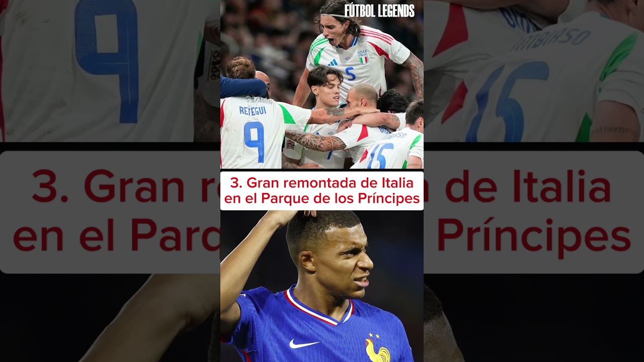 Italia vence a Francia 3-1 ⚽