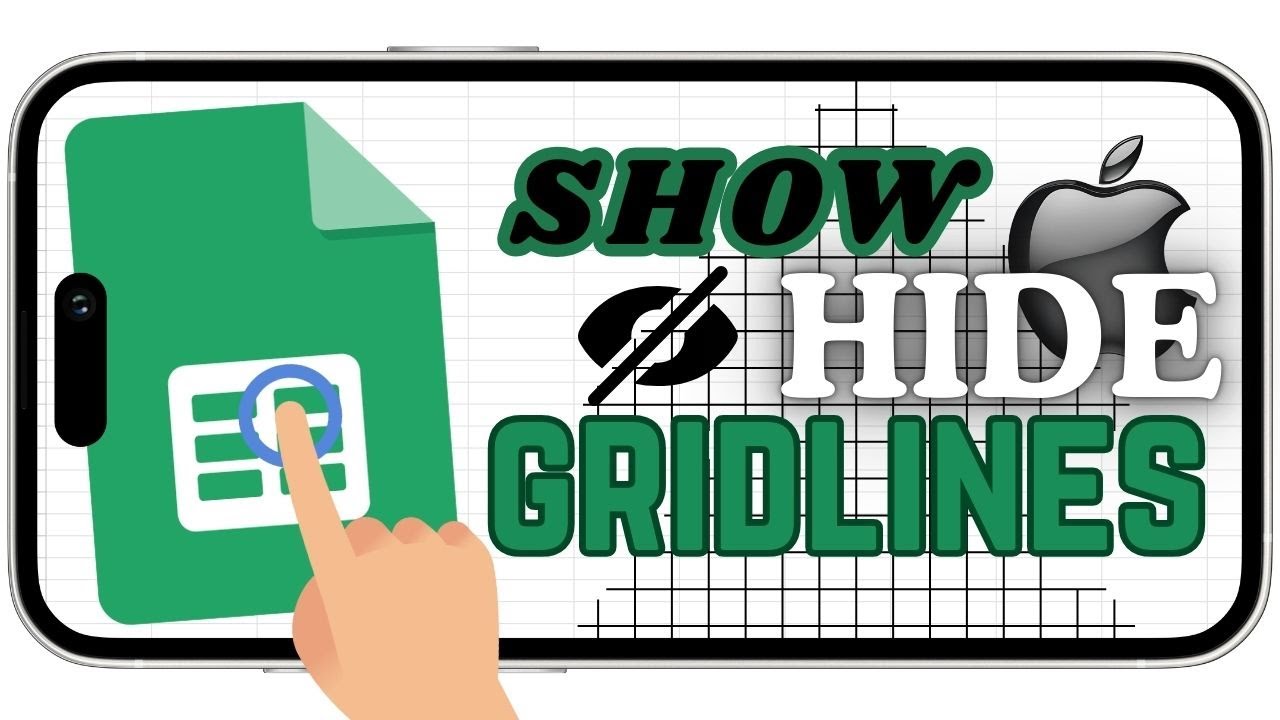 Show and Hide Gridlines in the Google Sheets App (iPhone Version)