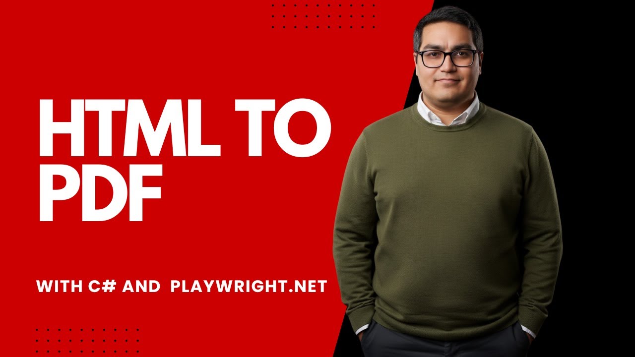 HTML to PDF in .NET with Playwright.NET & C#