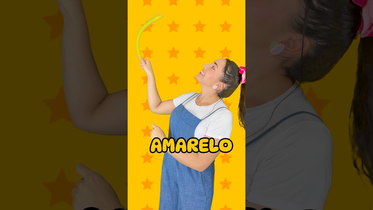 Aprenda Cores: Amarelo, Vermelho e Azul 🌈