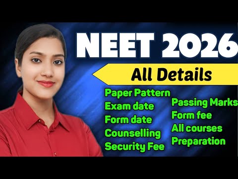 NEET 2026 all details | All details about NEET 2026 | NEET preparation | NEET security fee | NEET