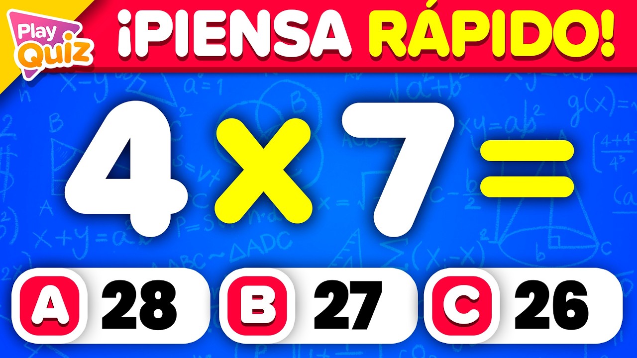 ¿ Eres un experto en matemáticas? 💡 ¡Pon a prueba tus habilidades con nuestro quiz!
