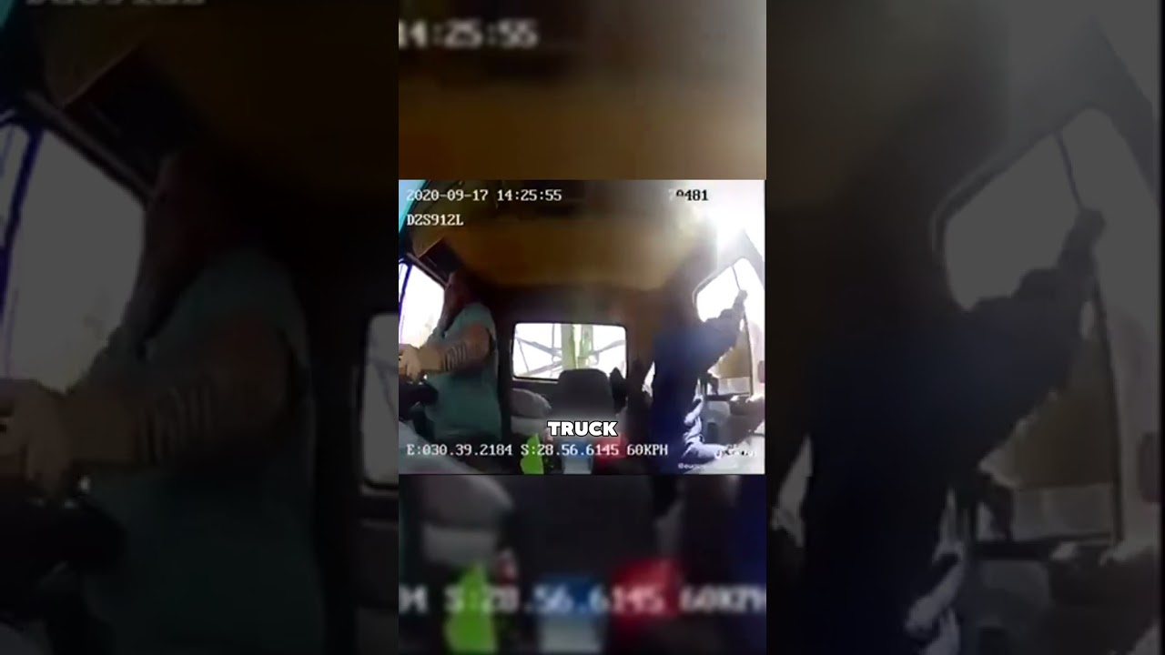 Man Escapes Crash Just in Time 😬