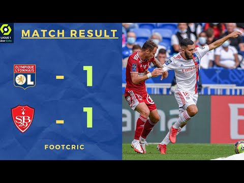 Lyon vs Brest ( 1-1 ) Match Result | Ligue 1 | 2021
