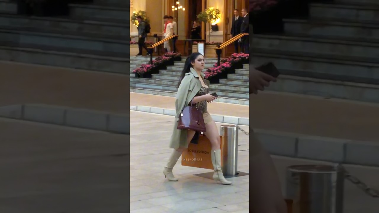 Young Wealthy Girl Shopping in Monaco 🌟